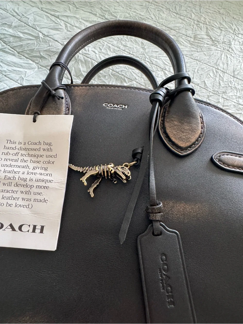 NWT Coach Loved Leather Empire 28 - Picture 6 of 14